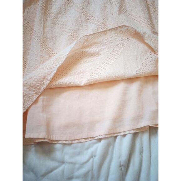 Calvin Klein Women's Cotton Eyelet Trapeze Dress Sz 14W New Lined Knee Length - Picture 9 of 11